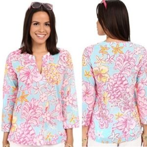 Lilly Pulitzer tunic style summer blouse XS